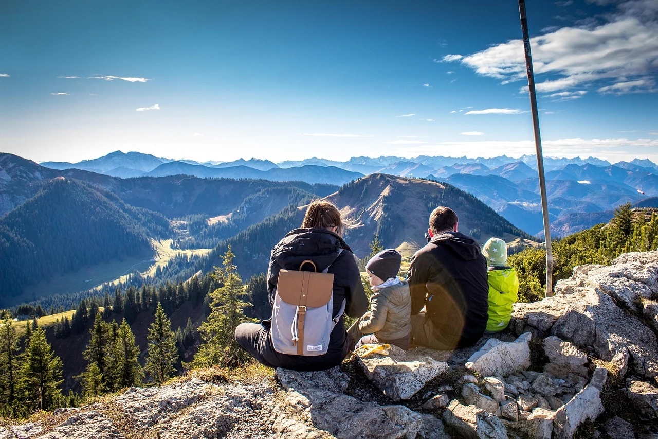 Familie im Freien